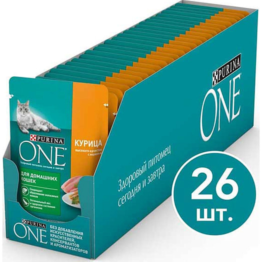 Корм ONE PURINA 75г пауч курица ООО Нестле Россия Россия Purina