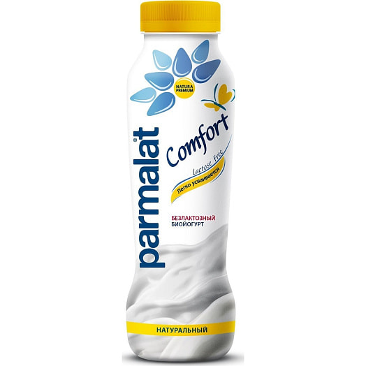 Биойогурт Parmalat безлактозный обог бифидобакт 1.7% 290г АО Белгородский МК Россия Parmalat