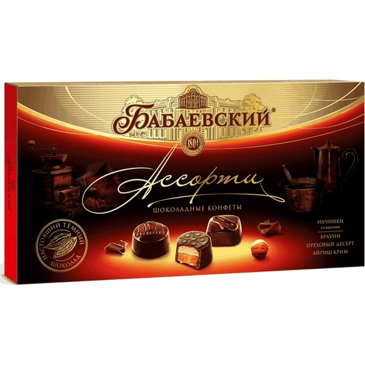 Шоколадные конфеты Бабаевские Ассорти 240г Красный Октябрь Московская КФ Россия Красный Октябрь