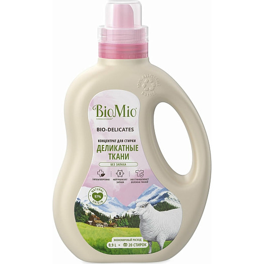 Гель для стирки BIO-DELICATES деликатных тканей 900мл SPLAT Россия BIOMIO