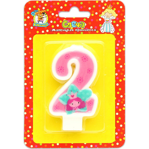 Свечи для торта Маленькая принцесса Цифра 1-5 Миленд Россия Миленд