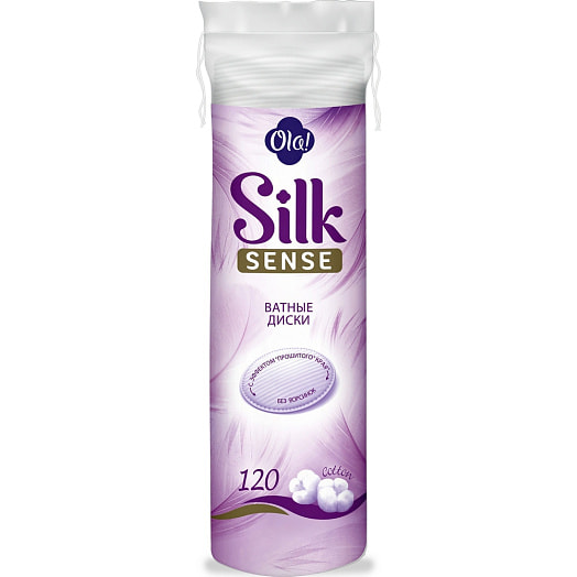 Ватные диски Ola! Silk Sense 120шт Россия Ola!