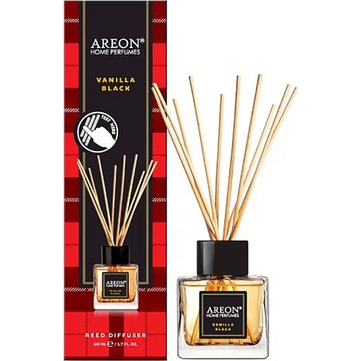 Ароматизатор воздуха Areon Home Perfume STICKS Reed Diffusers Vanilla Black (50мл) арт.ARE-RHP02 BALEV CORPORATION EOOD Болгария AREON HOME