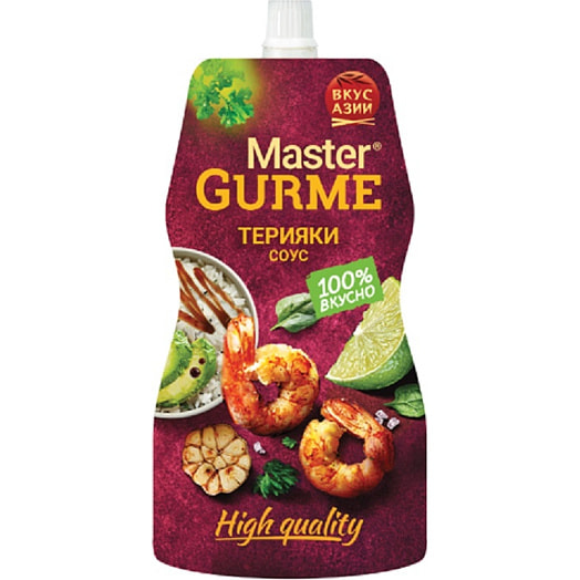 Соус Master Gurme Терияки 200г дой-пак АО ЭФКО Россия Мастер Гурме