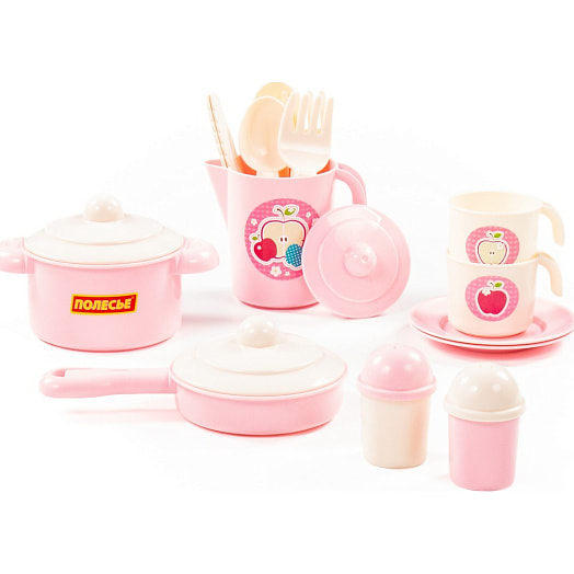 Набор детской посуды Настенька V6 18 элементов арт.79923 СООО ПП Полесье Беларусь Полесье