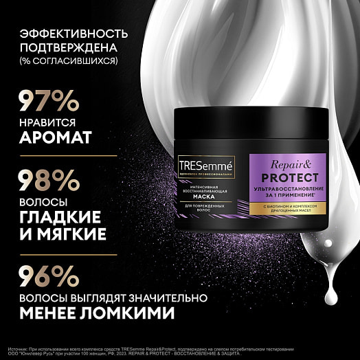 Маска для волос 300мл для поврежд.волос repair and protect Unilever Россия tresemme
