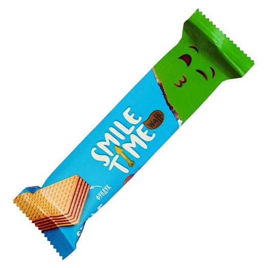 Вафельный батончик Smile Time 21г со вкусом ванили Беларусь