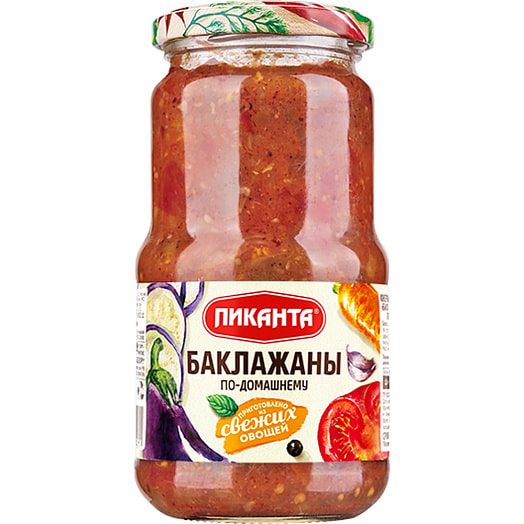 Баклажаны по-домашнему Пиканта 450г ст/б ООО Вкусный продукт Россия