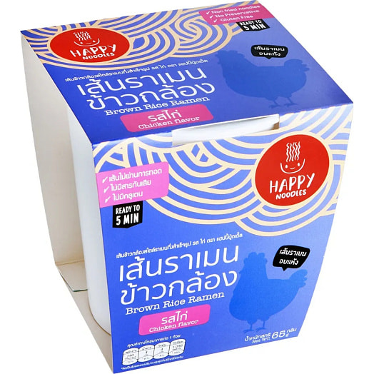 Лапша рамен из коричневого риса Курица по-тайски б/приг 65г Тайланд