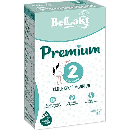 Смесь сухая молочная BELLAKT PREMIUM 2 400г для дет/пит раннего возраста Беларусь