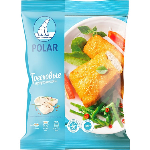 Треугольники тресковые Polar в панировке зам 600г Россия