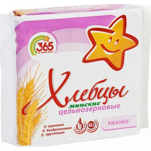 Хлебцы Хлебцы Минские ржаные 100г Беларусь
