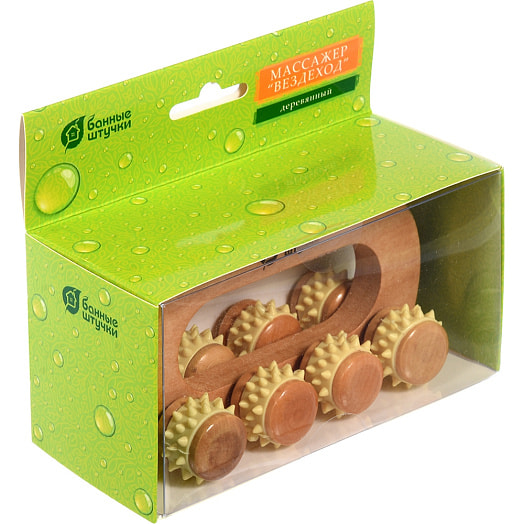 Массажёр Вездеход деревянный универсальный арт.40054 ООО Профит Китай Банные штучки