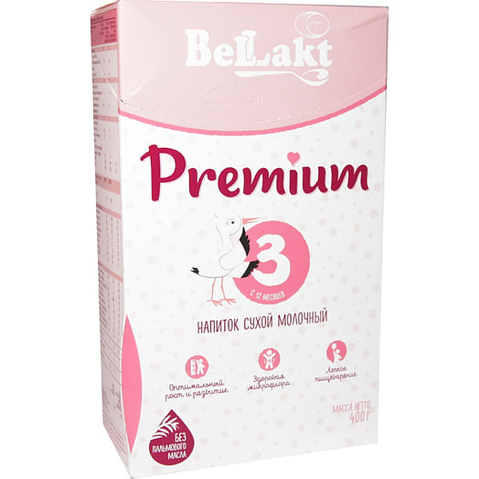 Смесь сухая молочная BELLAKT PREMIUM 3 400г для дет/пит раннего возраста Беларусь