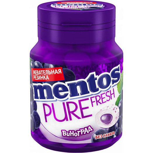 Жевательная резинка Ментос Pure Fresh 54г со вк. винограда Россия