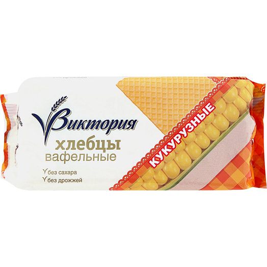 Хлебцы Хлебцы вафельные кукурузные Виктория 70г Россия