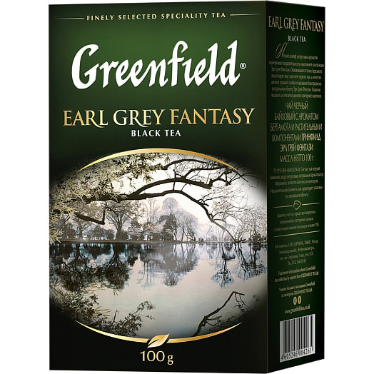 Чай Greenfield Earl Grey Fantasy 100г с бергамотом Орими Россия
