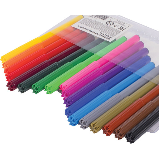 Фломастеры Юнландия 18цветов арт.151417 Китай