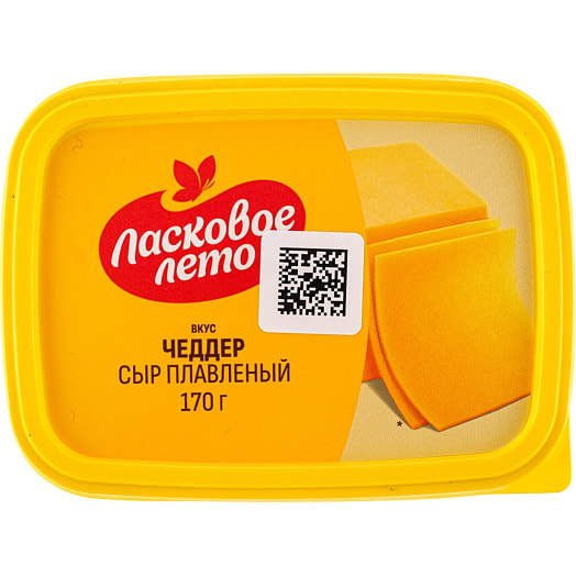 Сыр плавленый Ласковое лето со вкусом и аром сыра Чеддер 170г ОАО Савушкин продукт Беларусь Савушкин продукт