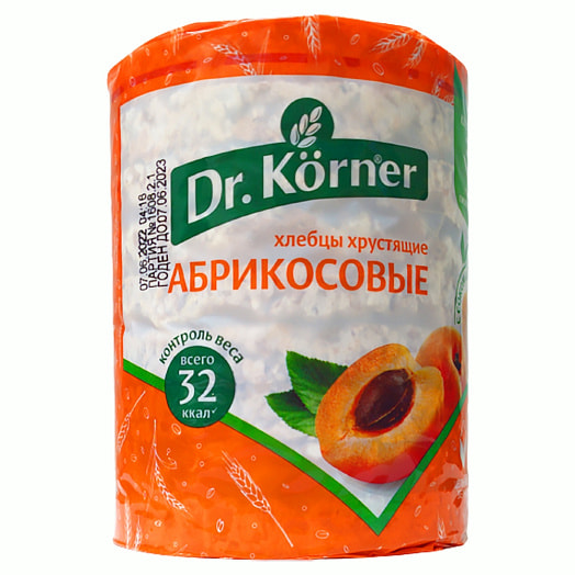 Хлебцы Злаковый коктейль 90г абрикосовый ОАО Хлебпром Россия Dr. Korner