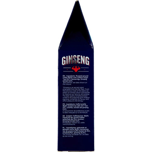 Кофе Пуро Арабика 250г жареный молотый с экстрактом Женьшеня Италия