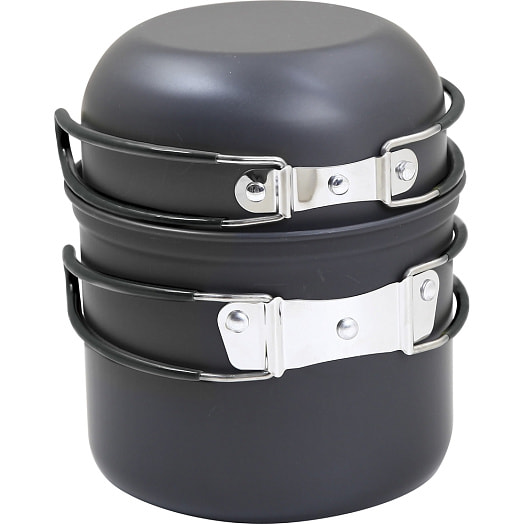 Котелок 1л с крышкой-миской 0,5л (алюминий) арт.МС-5 Китай Forester