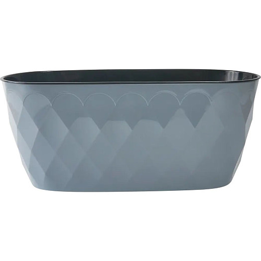 Горшок для цветов Laurel с дренажной вставкой серый 354*152*150мм, 5л арт.221611135/03 ООО Профит Хаус Россия IDILAND