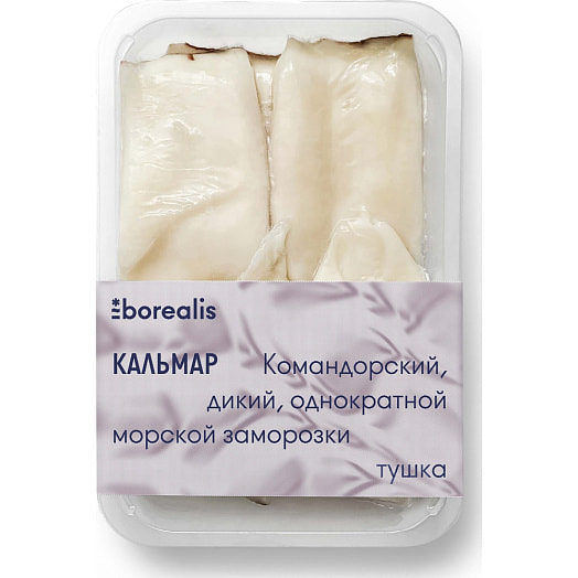 Кальмар командорский тушка без кожи зам 500г Россия Borealis