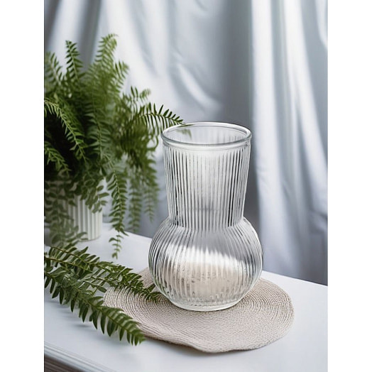 Ваза для цветов Floral стеклянная, 19х11,5см арт.30-199501 ECO GROUP HONG KONG LIMITED. UNIT 617, 6F, 131-132 Китай PERFECTO LINEA