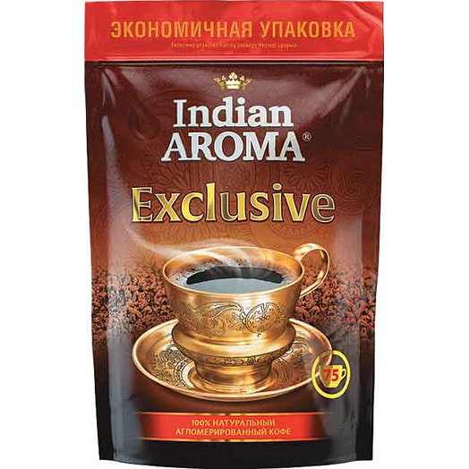 Кофе Indian Aroma Exclusive раствор 150г дой-пак АВД продакшен ООО Беларусь