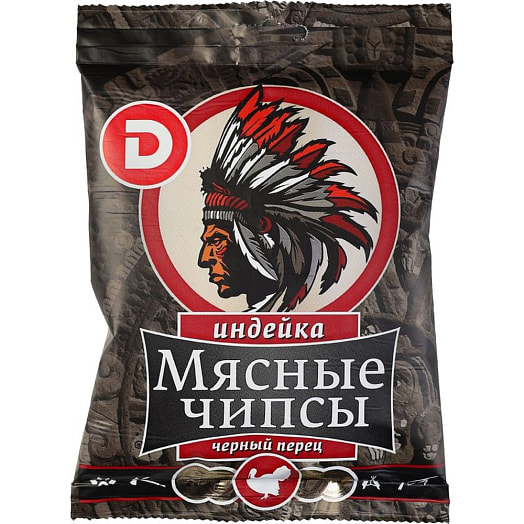 Чипсы мясные с индейкой с/в 25г ООО Дымовское КП Россия Дымов