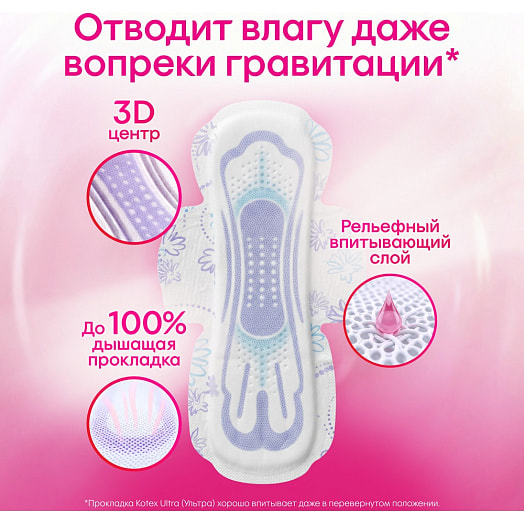 Прокладки женские Kotex Ultra Super (сеточка) 32шт Россия