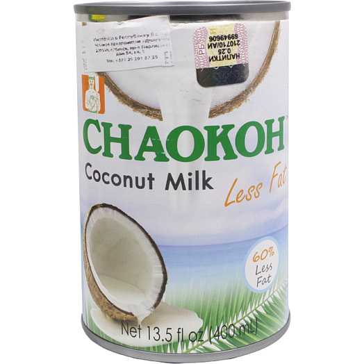 Кокосовое молоко CHAOKOH 400мл лайт ж/б Тайланд