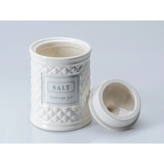Банка для сыпучих прод керамическая salt 650мл/10*16см арт.HC1910104-6.5SA Китай