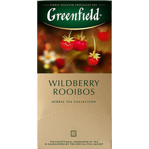 Чайный напиток Greenfield Wildberry Rooibos 37.5г (25*1,5г) ОРИМИ ТРЭЙД Россия Гринфилд
