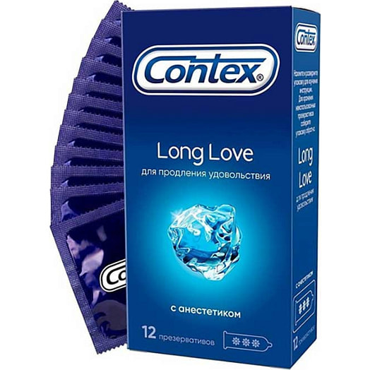 Презервативы Contex N12 Long Love с анестетиком Рекитт Бенкизер Тайланд Contex