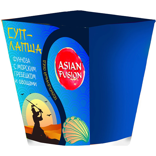 Суп-лапша ASIAN FUSION Фунчоза с морским гребешком и овощами 73г ООО Си-Продукт Россия