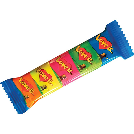 Жевательная резинка Love Is 4.2г пакет ассорти вкусов Турция