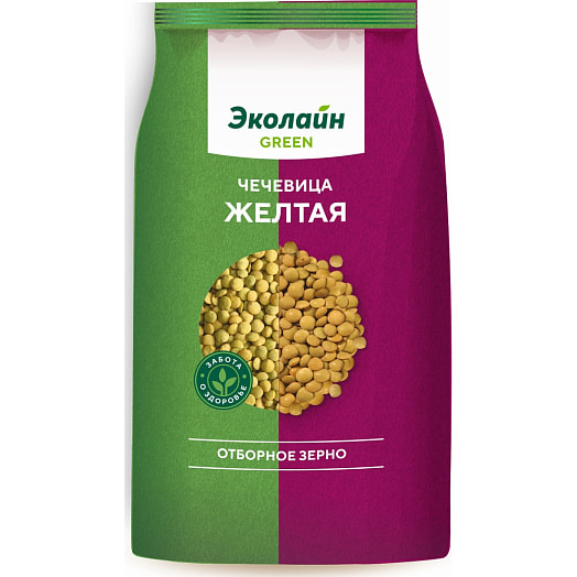 Чечевица 700г пл. желтая ЭколайнГрупп Россия