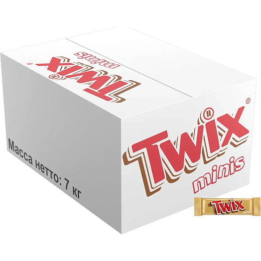 Печенье Twix minis с карамелью в молочном шоколаде Россия