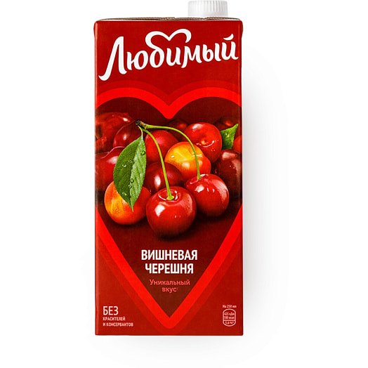 Напиток сокосод Любимый Вишневая черешня 950мл для дет/пит. ООО Лебедянский Россия LUBIMY
