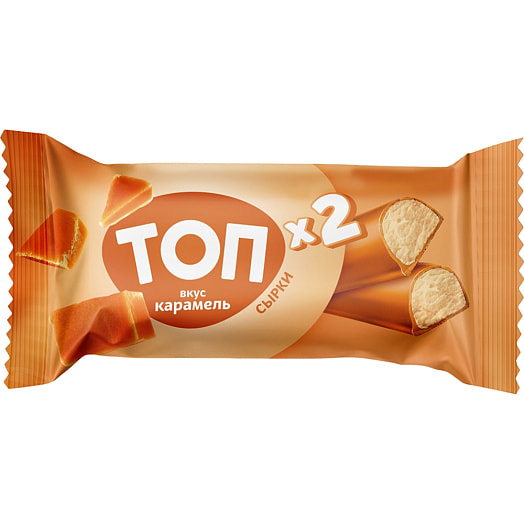 Сырок творожный глаз Топ Карамель 23% 45г ОАО Савушкин продукт Беларусь