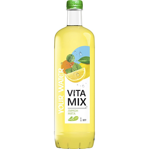 Напиток Витамикс 1л ПЭТ сокосодержащий Лимон-Мята Дарида Беларусь Your Water