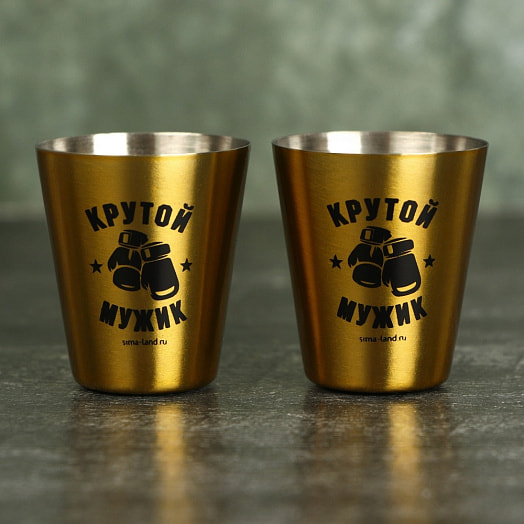 Подарочный набор Крутой мужик (карты, домино, стопки 2 шт, кости) арт.3678381 Китай Сима-ленд