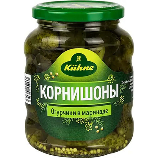Корнишоны Carl Kuhne 330г ст/б Германия Carl Kuhne