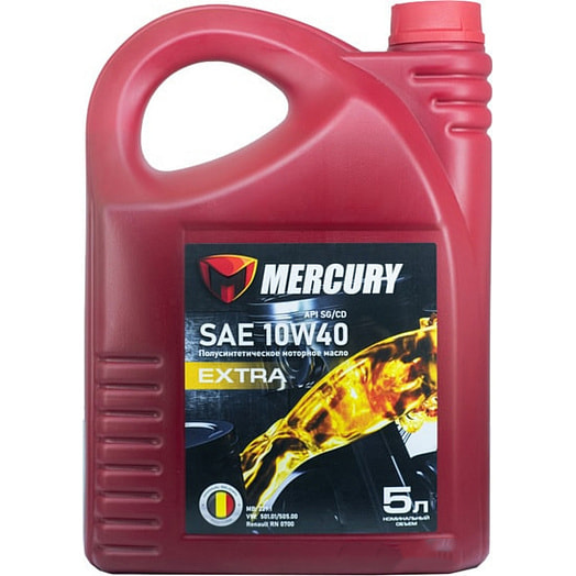 Масло моторное Mercury 10w40 5л ПЭТ полусинтетическое ЧПТУП Крафтхем Беларусь Mercury