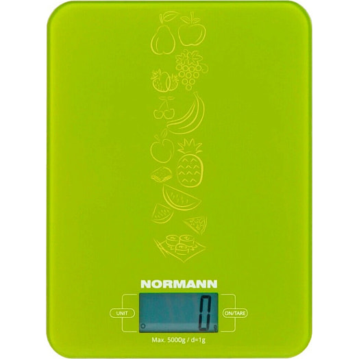 Весы кухонные Normann до 5кг, зеленый арт.ASK-269 Китай