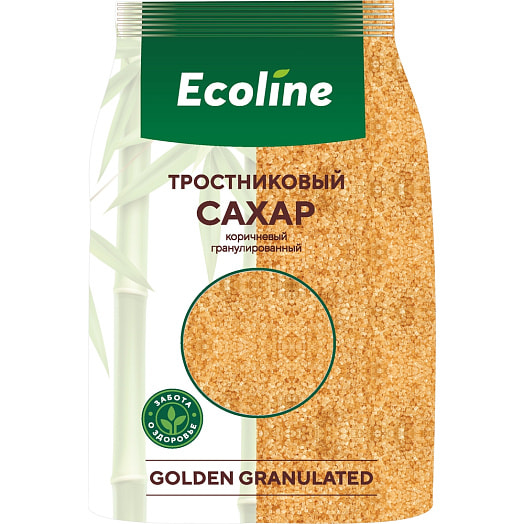 Сахар-сырец тростниковый GOLDEN GRANULATED 500г коричневый ОДО ЭколайнГрупп Колумбия
