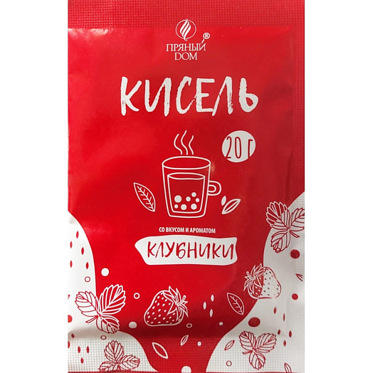 Кисель 20г пл со вкусом и аром клубники ЧУП Пряный Дом Беларусь Пряный Дом