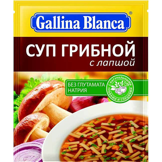 Суп GB Грибной с лапшой 52г сашет Россия